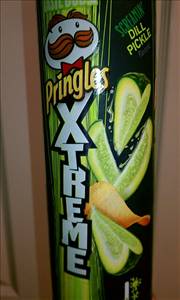 Pringles Super Stack Extreme Screamin Dill Pickle Potato Crisps Photo