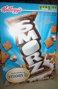 Kellogg's Smorz Crunchy Graham wrapped in Rich Chocolatey Coating with Marshmallows Cereal