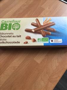 Carrefour Bio Bâtonnets Chocolat au Lait
