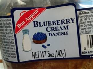 Bon Appetit Blueberry Cream Danish