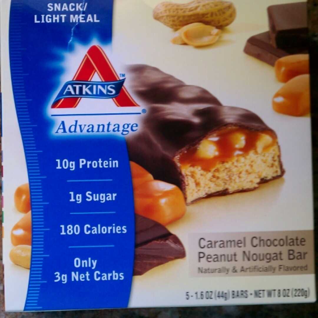 Atkins Snack Caramel Chocolate Peanut Nougat Bar