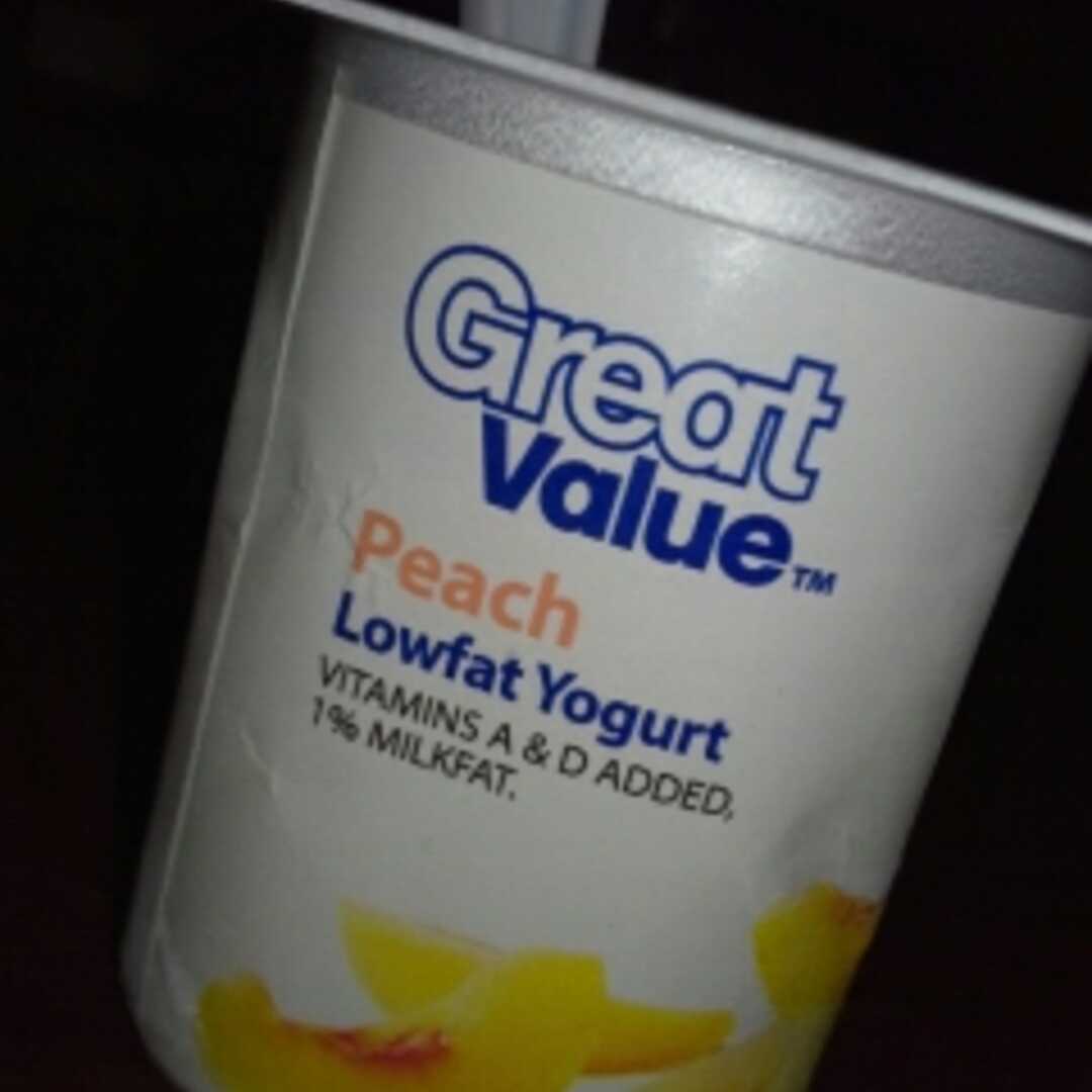 Great Value Light Fat Free Peach Yogurt