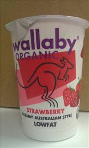 Wallaby Organic Lowfat Strawberry Yogurt