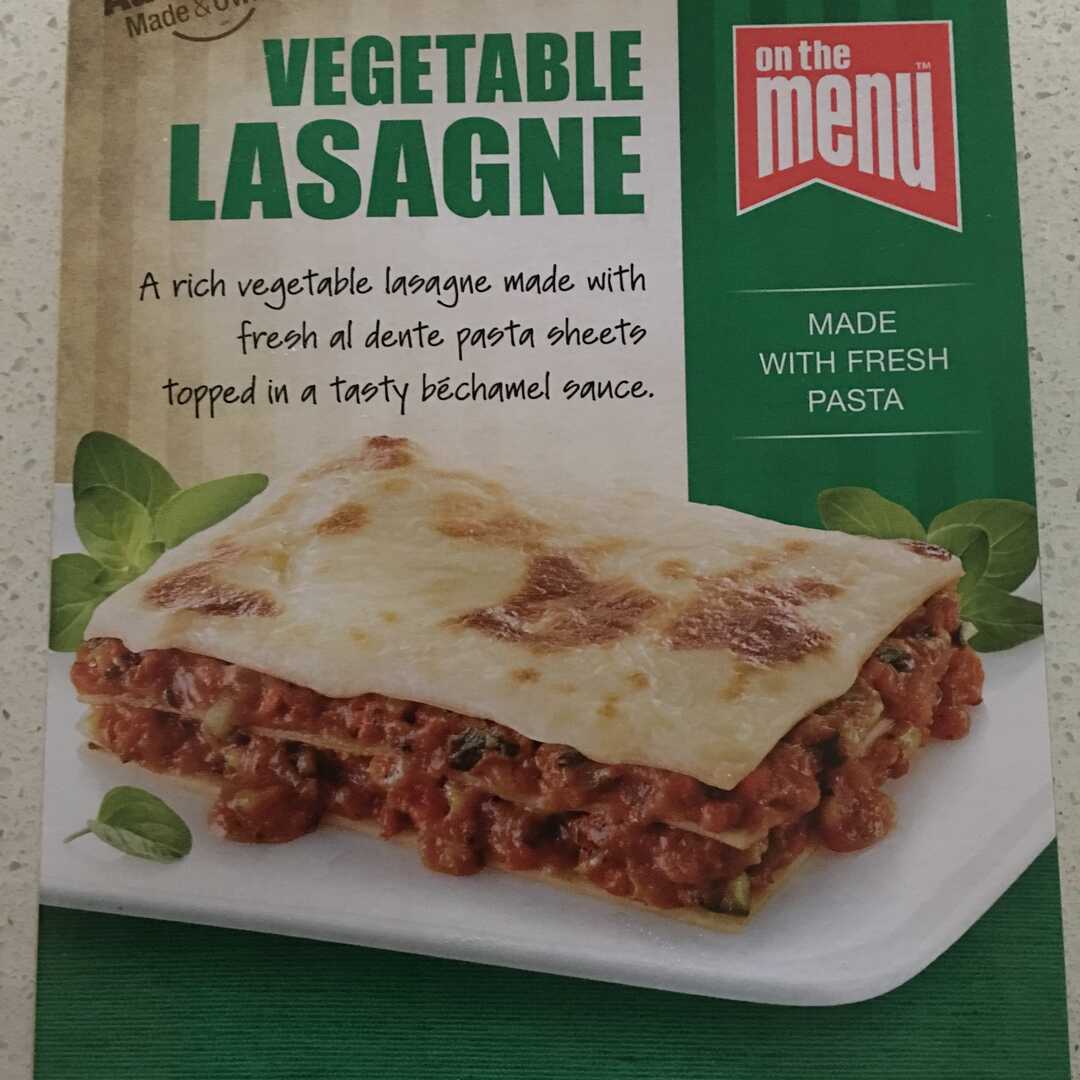 On The Menu Vegetable Lasagne
