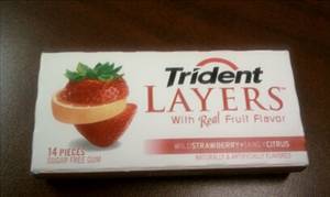 Trident Layers Sugar Free Gum - Wild Strawberry and Tangy Citrus