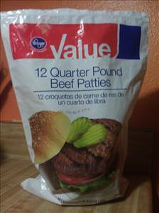 Kroger Quarter Pound Beef Hamburger Patties