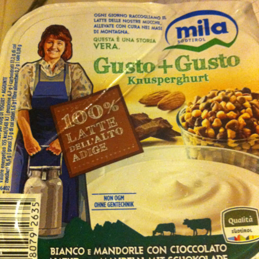 Mila Yogurt Bianco e Mandorle con Cioccolato