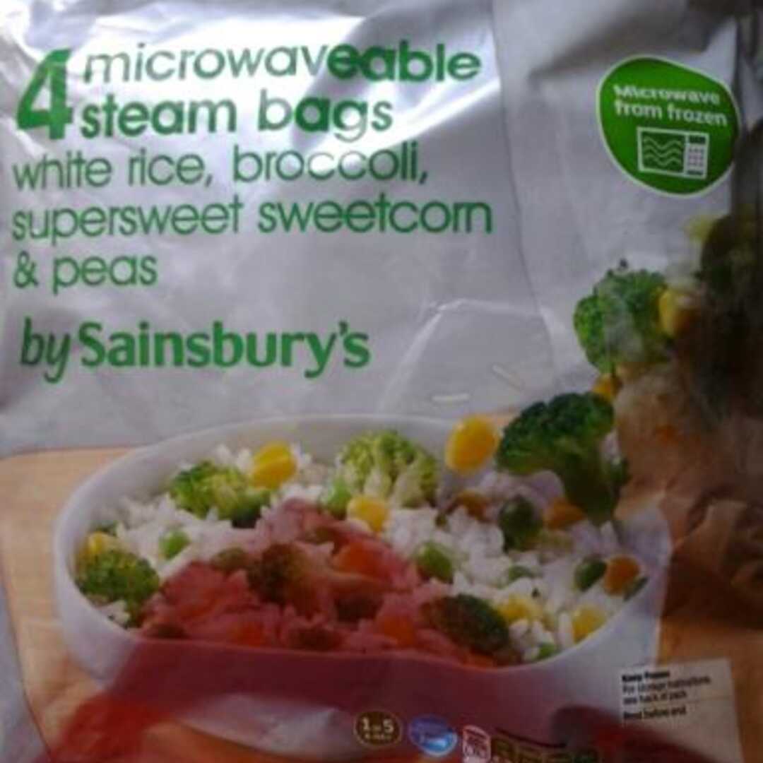 Sainsbury's White Rice, Broccoli, Supersweet Sweetcorn & Peas