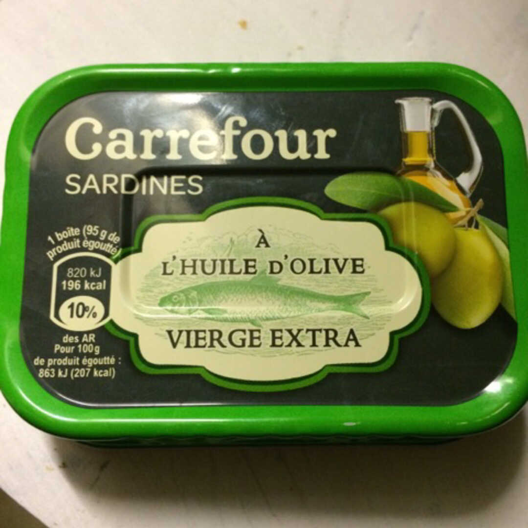 Carrefour Sardines à L’Huile D’Olive Vierge Extra