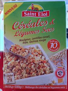 Saint Eloi Céréales et Légumes Secs (Boulgour, Soja, Lentilles Corail, Quinoa Rouge)