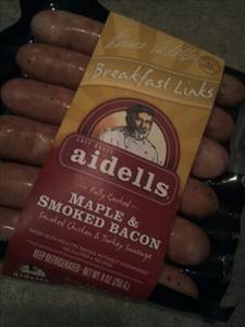 Aidells Maple & Smoked Bacon Breakfast Links Sausage