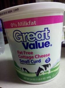 Great Value Fat Free Small Curd Cottage Cheese