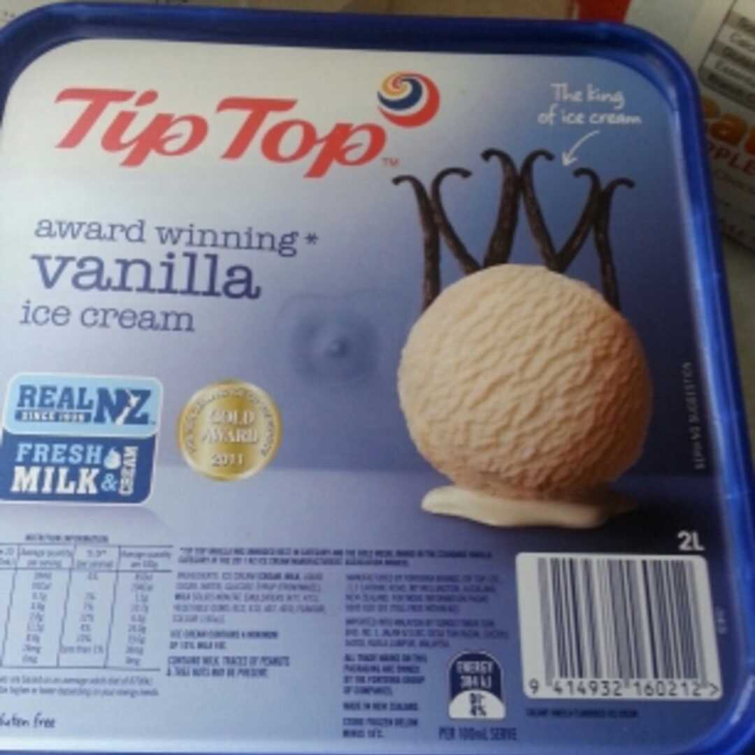 Calories in Tip Top Ice Cream Vanilla