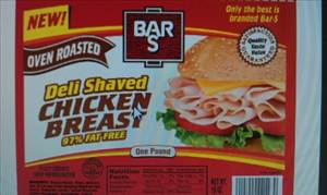 Bar-S Foods Deli Shaved Oven Roasted Chicken Breast