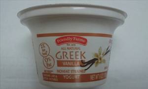 Friendly Farms Greek Style Nonfat Yogurt - Vanilla (Container)
