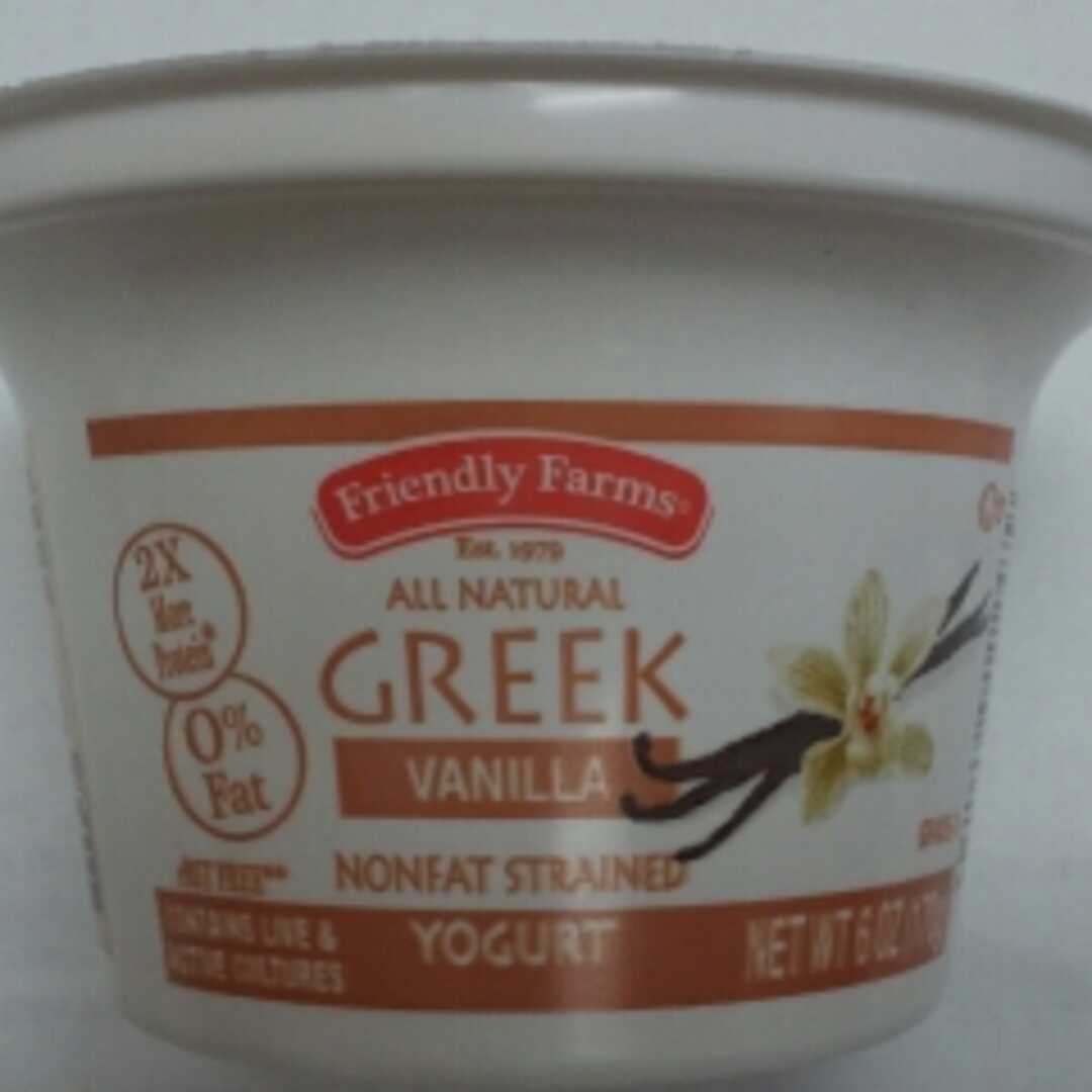 Friendly Farms Greek Style Nonfat Yogurt - Vanilla (Container)