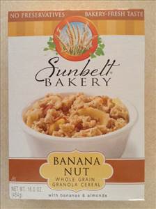 Sunbelt Banana Nut Granola Cereal with Bananas & Almonds