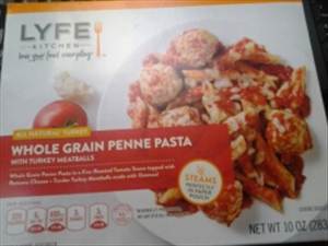 Lyfe Kitchen Whole Grain Penne Pasta with Turkey Meatballs
