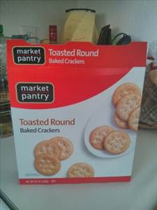 Market Pantry Baked Snack Crackers Toasted Rounds