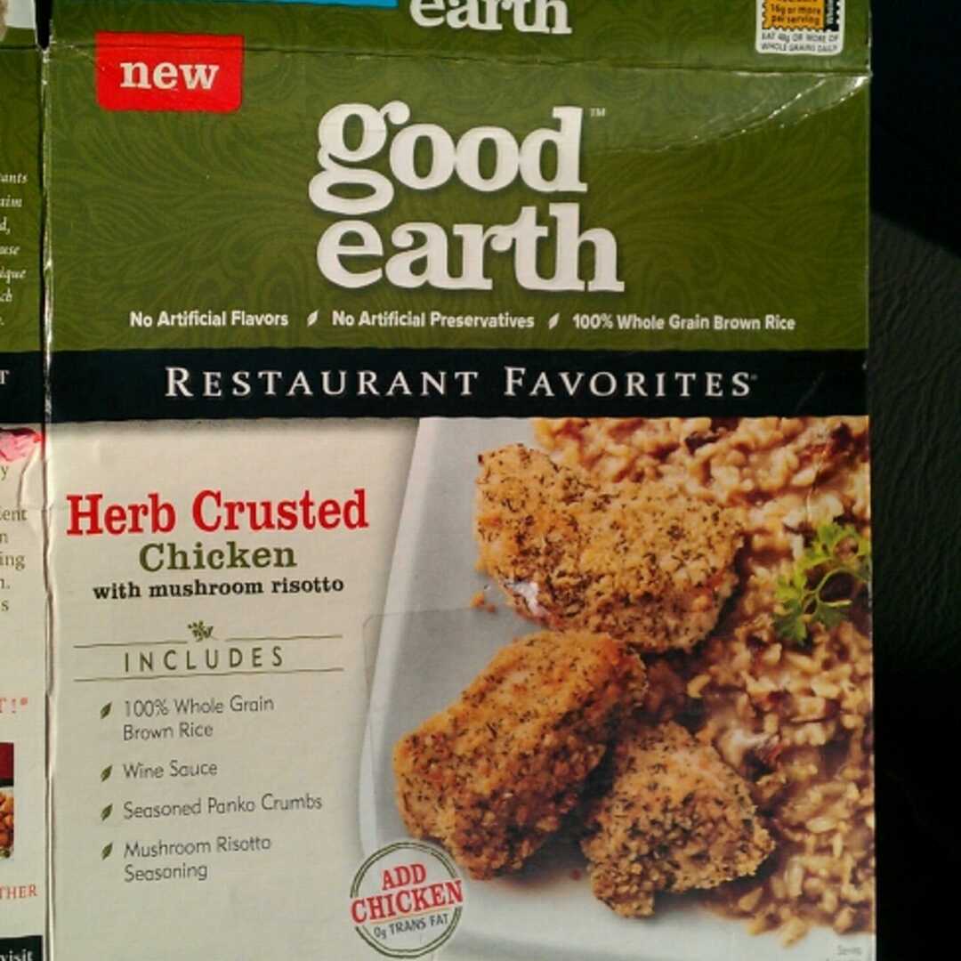 Good Earth Herb Crusted Chicken with Mushroom Risotto