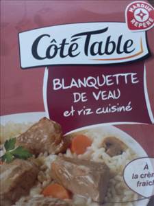 Côté Table Blanquette de Veau et Riz