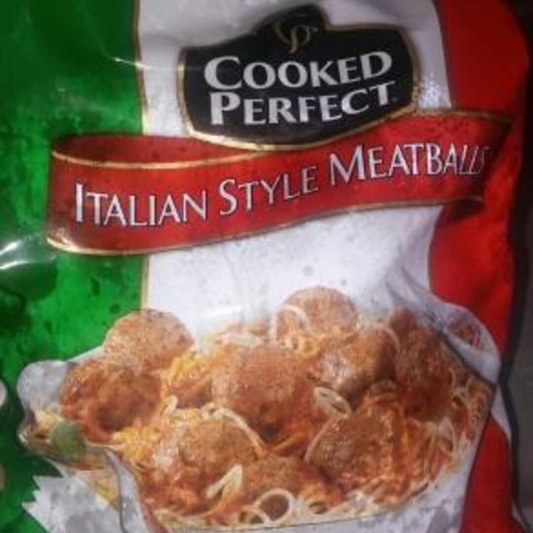Cooked Perfect Italian Style Flame Broiled Bite Size Meatballs