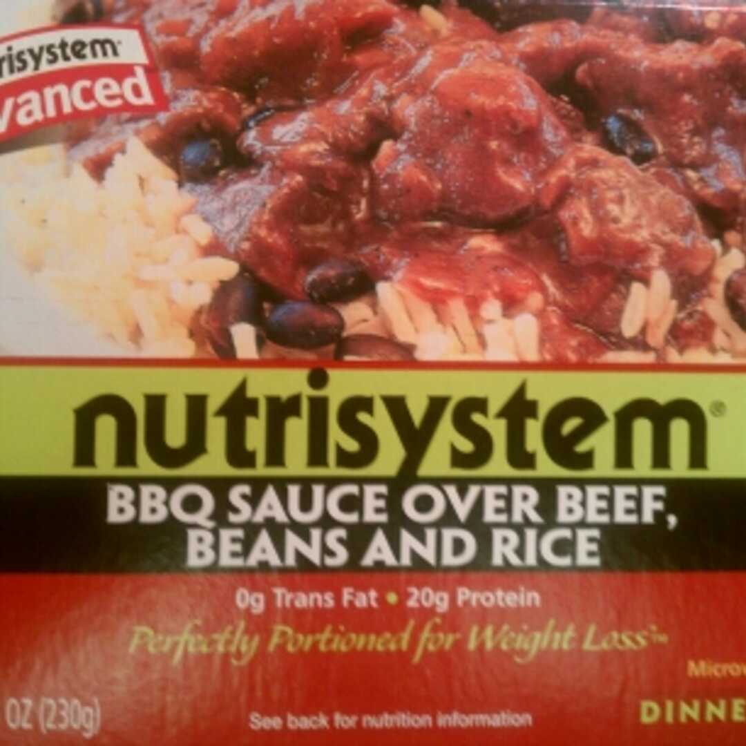 NutriSystem BBQ Sauce over Beef, Beans and Rice