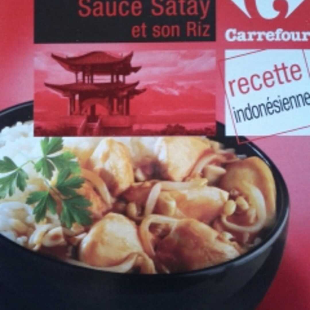 Carrefour Poulet Sauce Satay et Son Riz