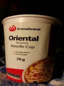 Woolworths Home Brand Oriental Flavoured Noodle Cup