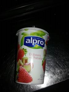 Alpro Soya Sojajoghurt Erdbeere mit Rhabarber