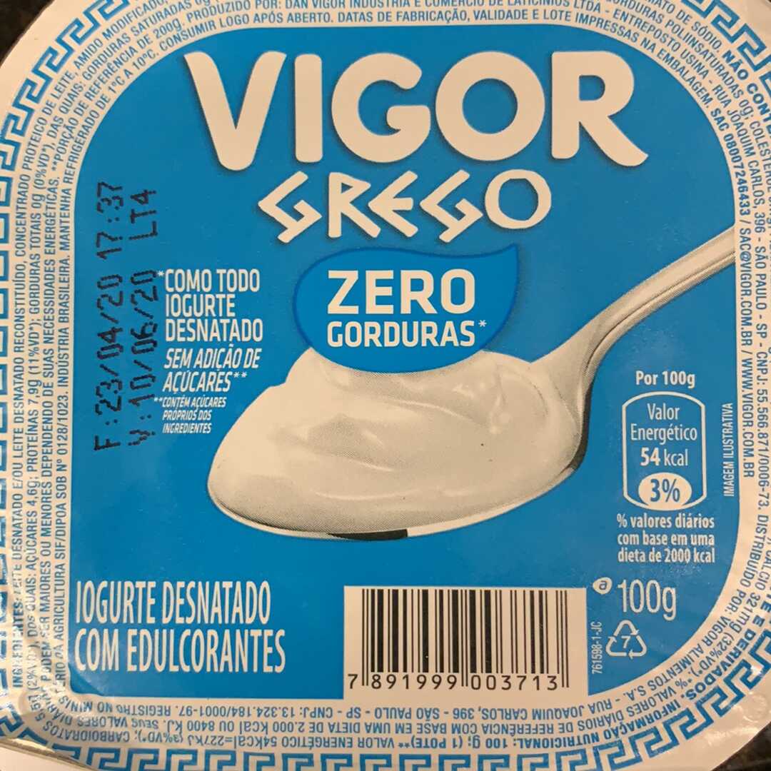 Vigor Iogurte Grego Zero