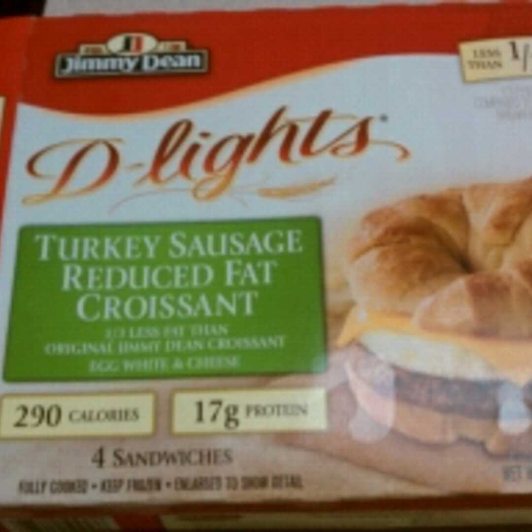 Jimmy Dean D-Lights Turkey Sausage, Egg White & Cheese Croissant