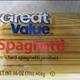 Great Value Enriched Spaghetti