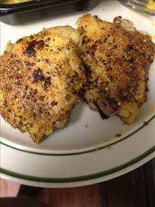 Roasted Broiled or Baked Chicken Thigh (Skin Not Eaten)