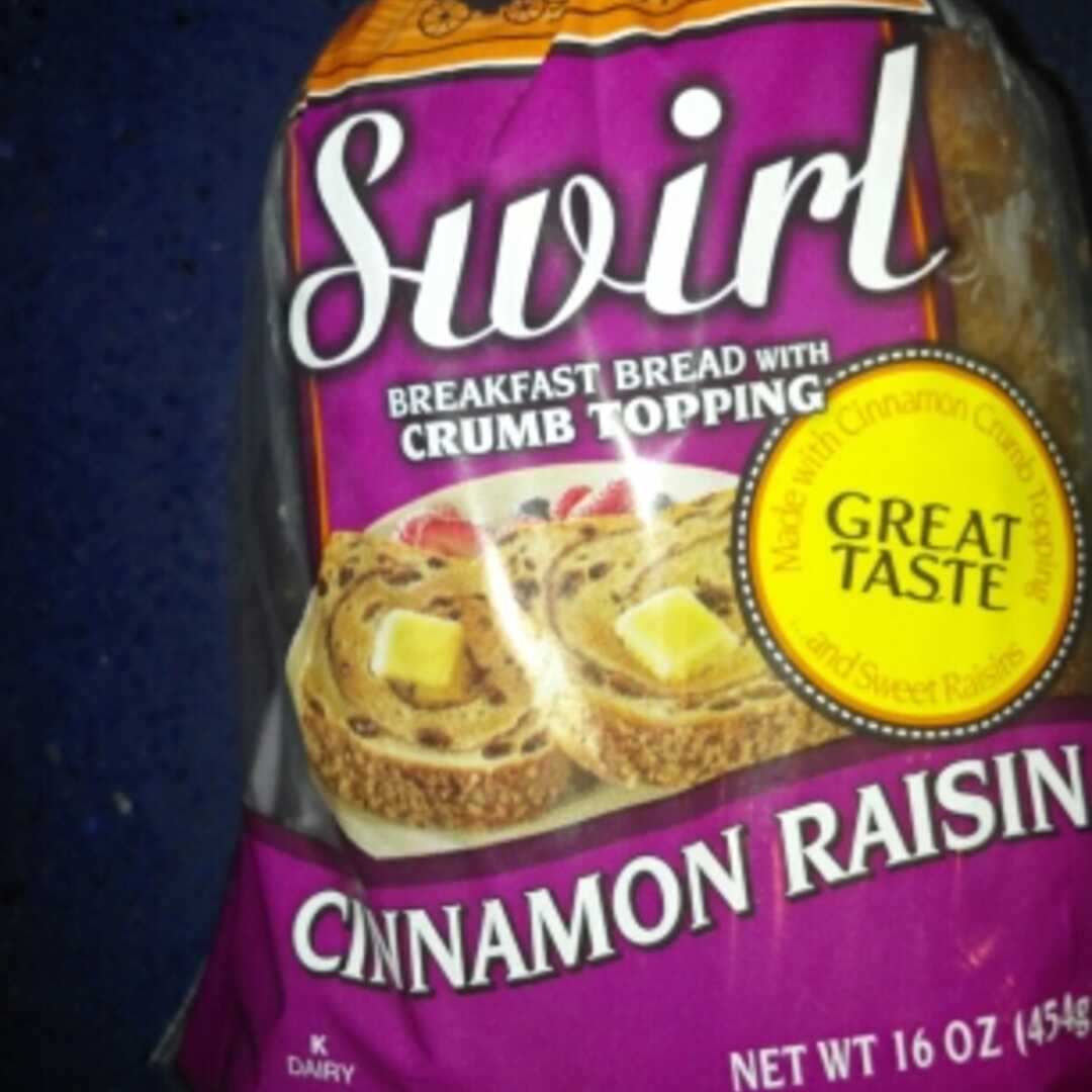 Thomas' Cinnamon Raisin Swirl Breakfast Bread with Crumb Topping