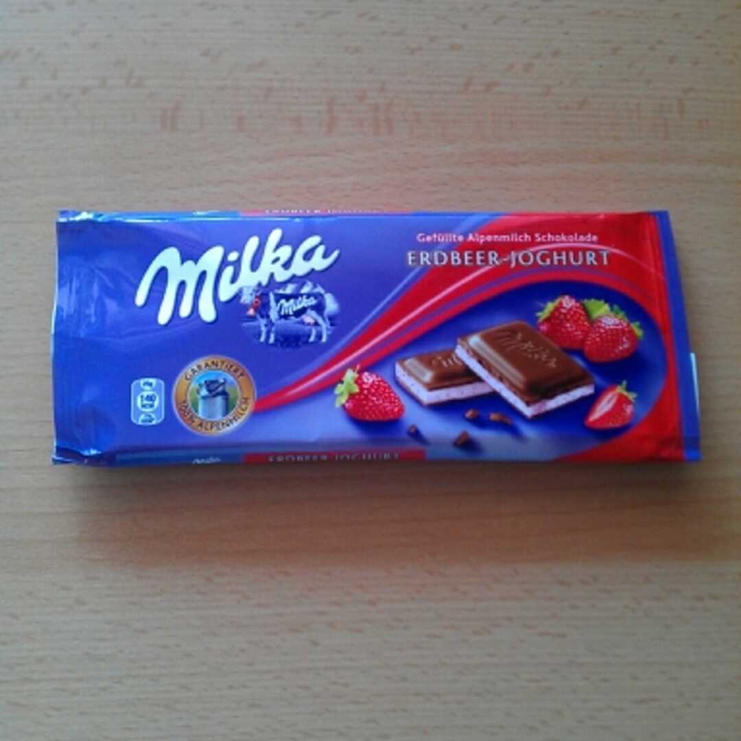 Milka Erdbeer-Joghurt Schokolade