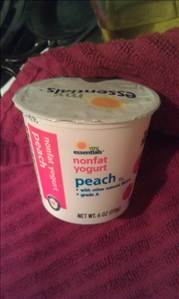 My Essentials Nonfat Peach Yogurt