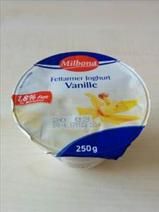 Milbona Fettarmer Joghurt Vanille