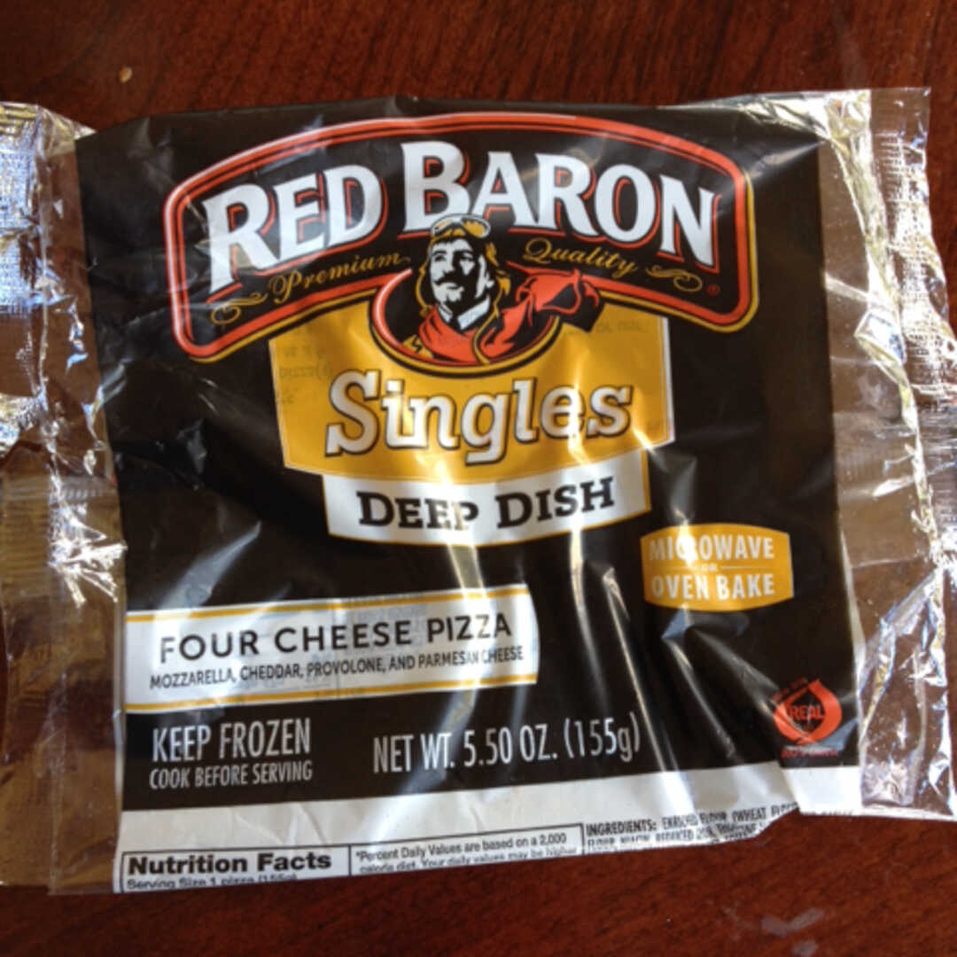 Red Baron Deep Dish Singles - 4 Cheese Pizza