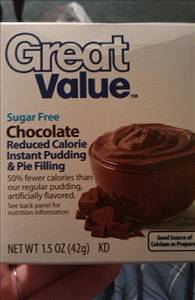 Great Value Chocolate Sugar Free Instant Pudding