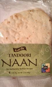 365 Organic Garlic Tandoori Naan