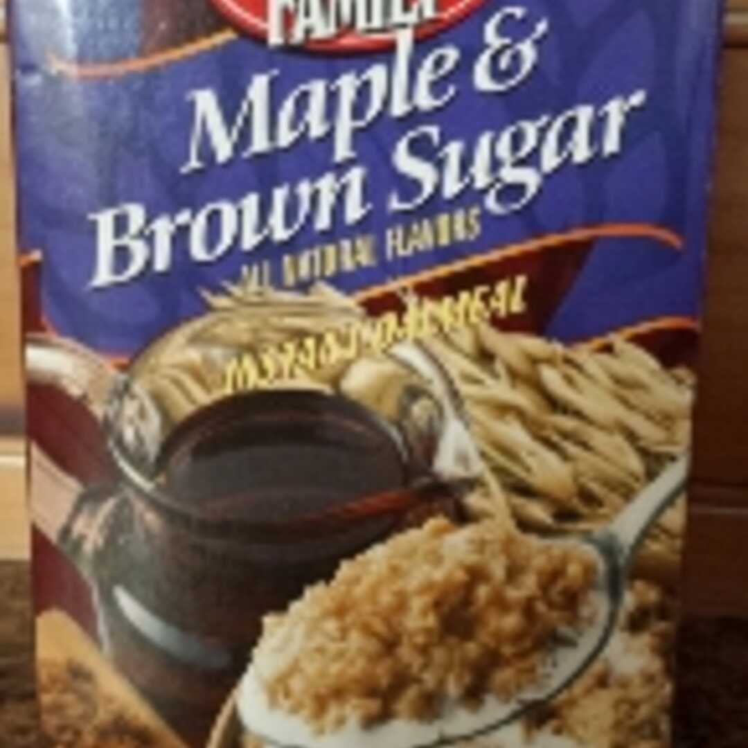 Western Family Instant Oatmeal - Maple & Brown Sugar