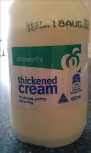 Woolworths Thickened Cream
