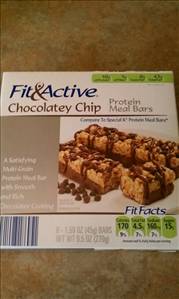 Fit & Active Chocolatey Chip Protein Meal Bar