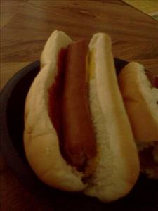 Frankfurter or Hot Dog with Catsup and/or Mustard on Bun