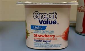 Great Value Light Nonfat Yogurt - Strawberry
