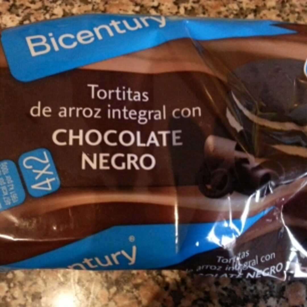 Bicentury Tortitas de Arroz Integral com Chocolate Negro (16,3 g)