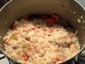 Chicken or Turkey Rice Soup (Home Recipe)