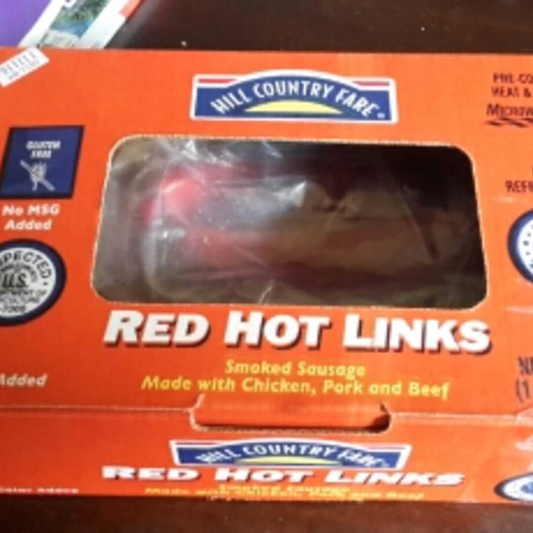 Hill Country Fare Red Hot Links