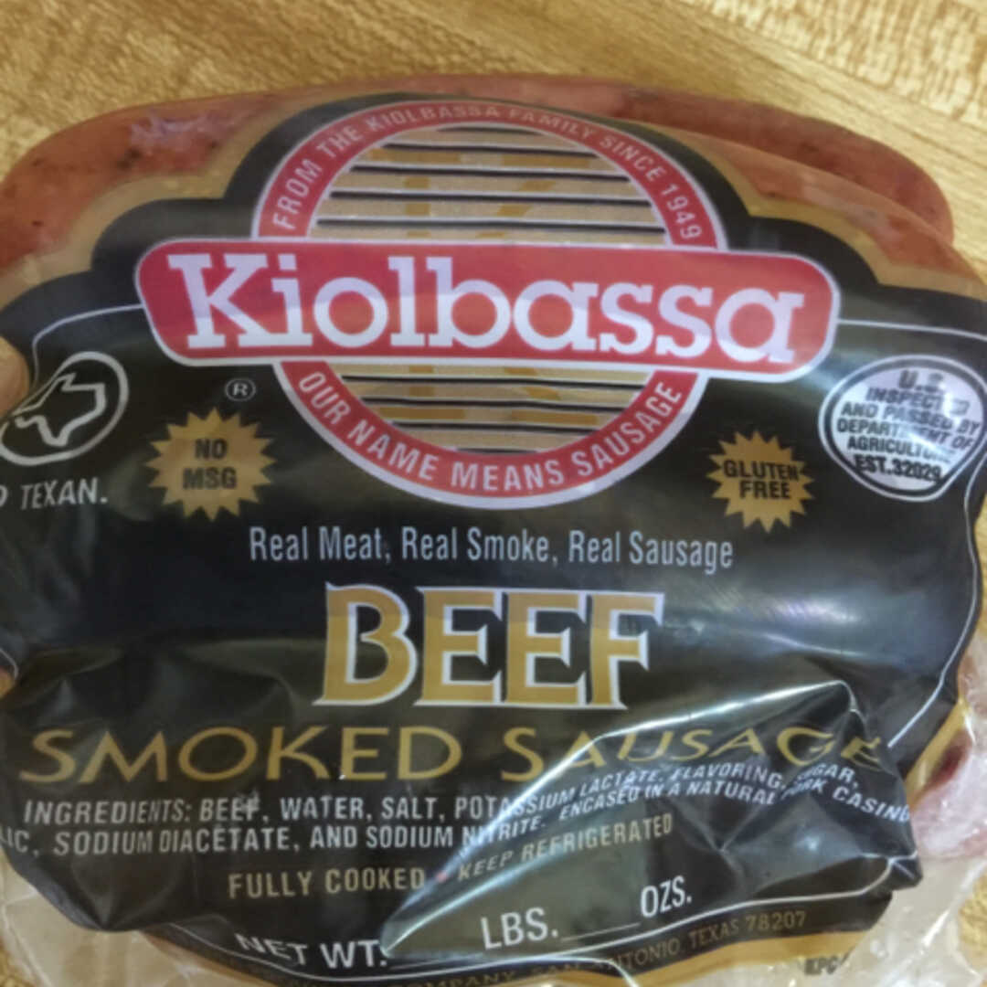 Kiolbassa Beef Smoked Sausage